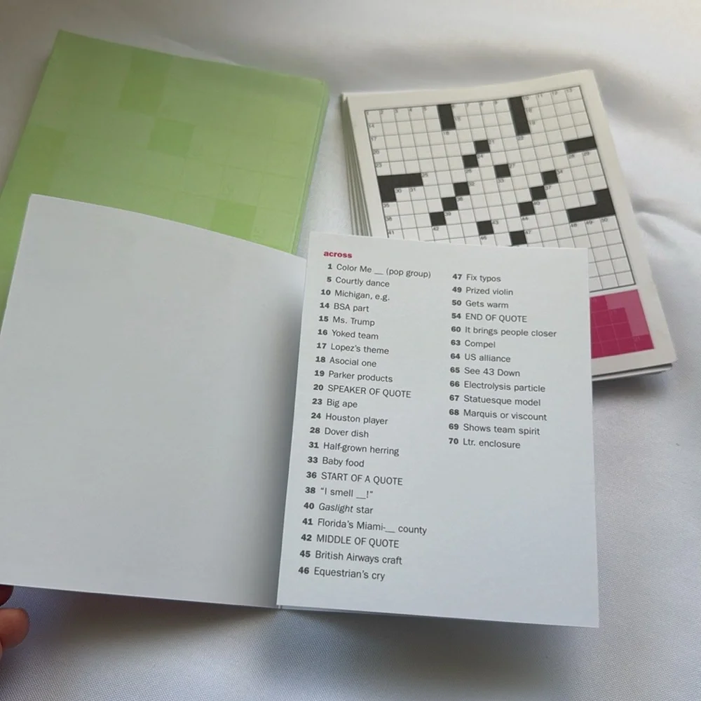 Clarkson Potter Random House Crossword Puzzle notecards set of 9